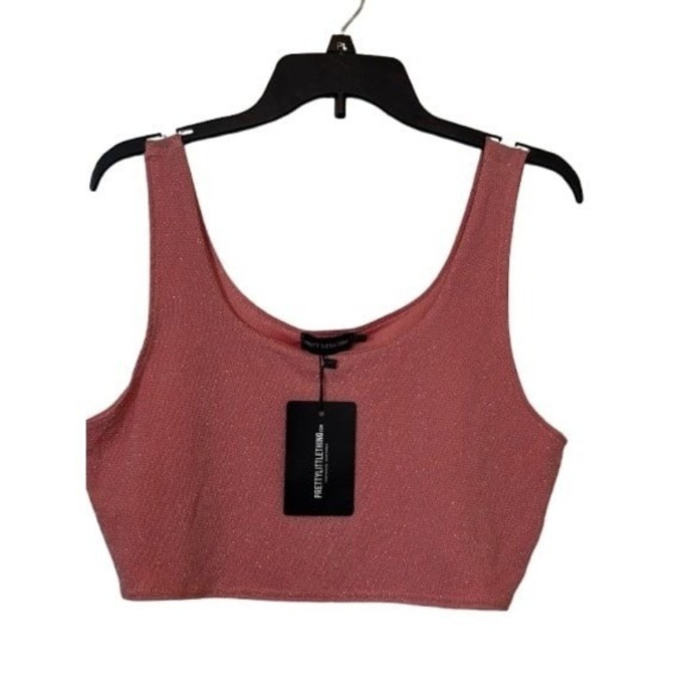 Pretty Little Thing Ladies Pink Crop Top NWT Large